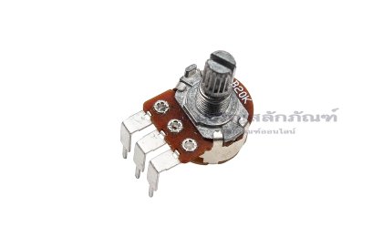 [E] WH148 วอลลุ่ม 3 ขา แบบงอ Volume 20K แกนยาว 15 mm